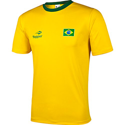 Camisa Topper Brasil Torcida Juvenil Tamanho 8 - Amarelo/Verde é bom? Vale a pena?