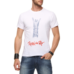 Camiseta Masculina Símbolo do Rock Branca - Dimona é bom? Vale a pena?