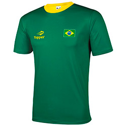 Camiseta Topper Brasil Torcida 4129456 M - Verde/Amarelo é bom? Vale a pena?