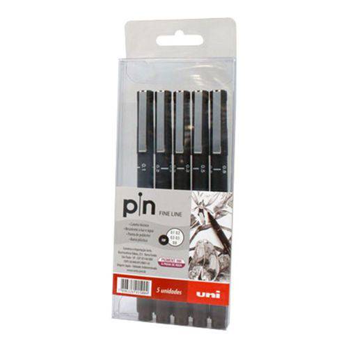 Caneta Uni Pin Fine Line 5 Pontas - Nanquin Mitsubishi Pencil é bom? Vale a pena?