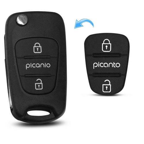 Capa Botão Chave Canivete Kia Picanto 2012 a 2015 Preto 3 Botões Keypad para Reposição em Borracha é bom? Vale a pena?