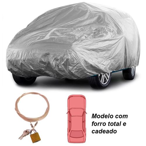 Capa Automototiva Cobrir Carro Protetora Forrada Total e Cadeado Tamanho M Carrhel é bom? Vale a pena?