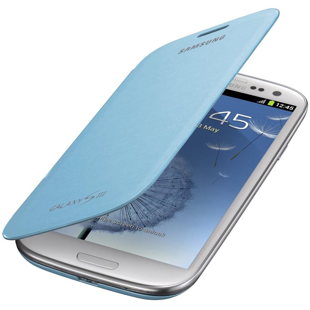 Capa de Couro com Flip para Samsung Galaxy SIII - FLIP COVER - Azul - Samsung é bom? Vale a pena?