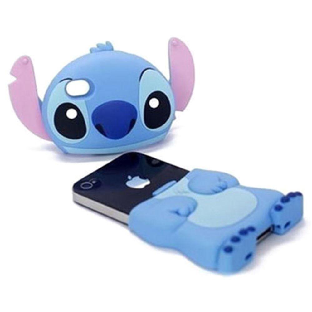 Capa iPhone 4 e 4S Lilo Stitch Disney Orelha Flex Case Azul é bom? Vale a pena?