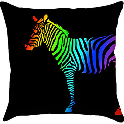 Capa para Almofada Zebra Colorida Poliéster (40x40cm) - Haus For Fun é bom? Vale a pena?