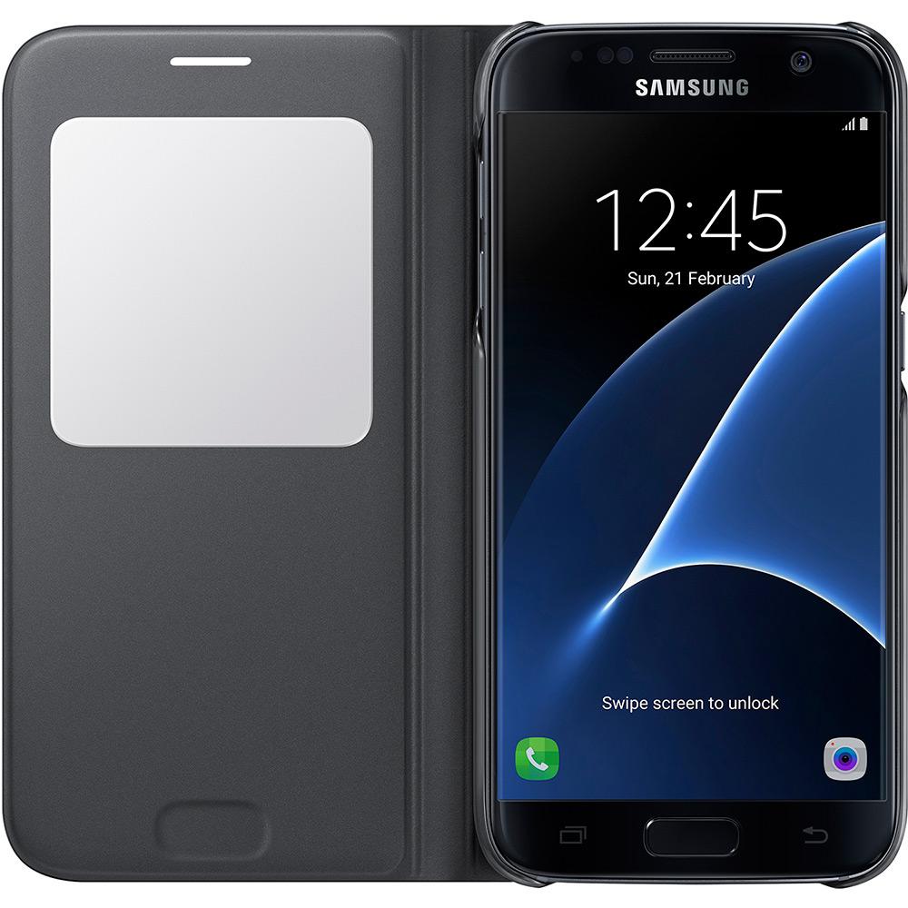 Capa Protetora S View Galaxy S7 Edge Preta - Samsung é bom? Vale a pena?