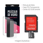 Capa Transparente + Película de Vidro + Cartão de Memória 32gb Sandisk para Moto G5 Plus é bom? Vale a pena?