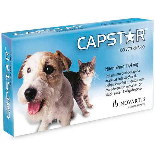 Capstar Novartis 11,4mg Cães Gatos Até 11kg 6 Comprimidos é bom? Vale a pena?