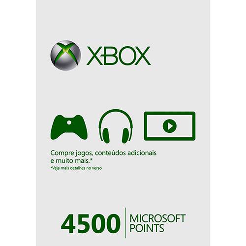 Card Microsoft Live Points 4500 Pontos - Xbox 360 é bom? Vale a pena?