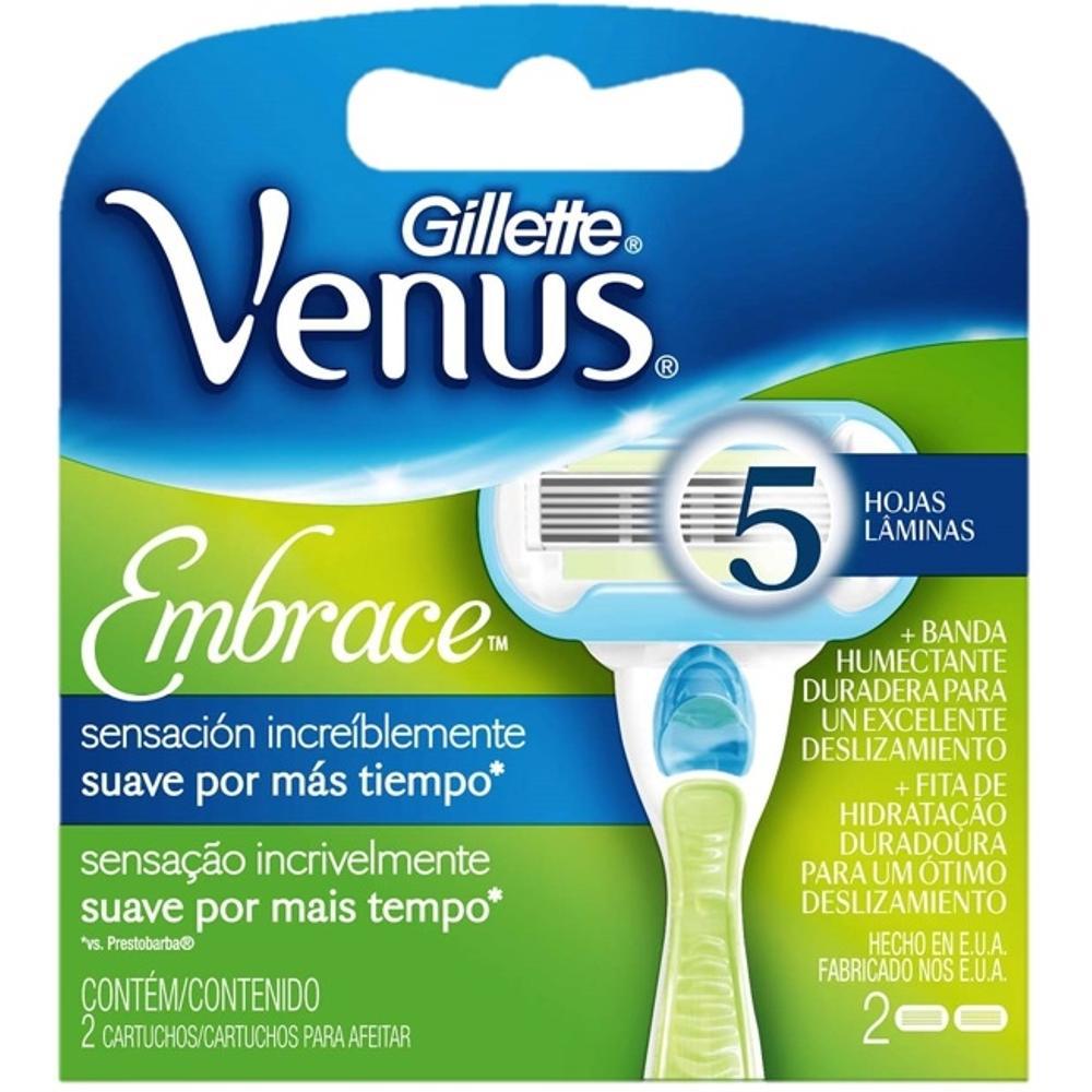 Carga Aparelho De Depilação Gillette Venus Embrace - 2 Unidades é bom? Vale a pena?