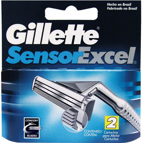 Carga Barbear Gillette Sensor C/2 Sensor Excel é bom? Vale a pena?