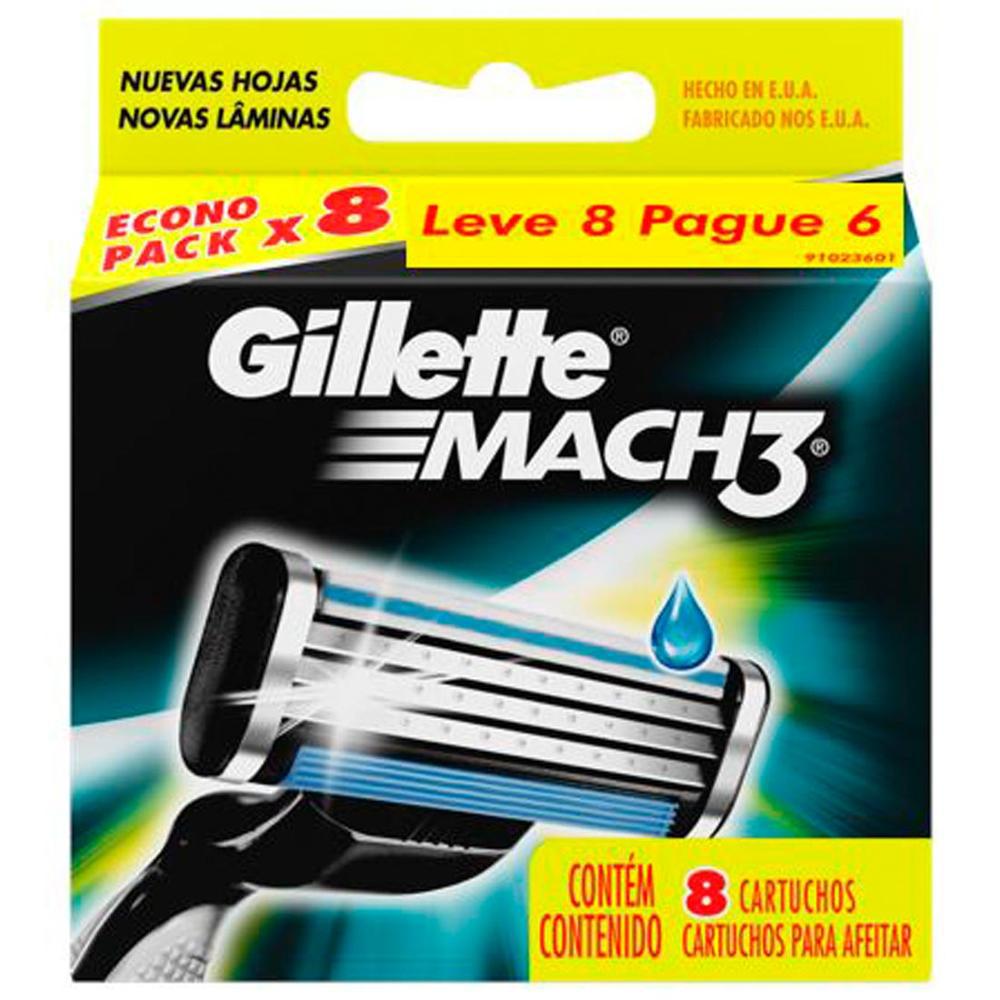 Carga Para Aparelho De Barbear Gillette Mach3 - 8 Unidades é bom? Vale a pena?