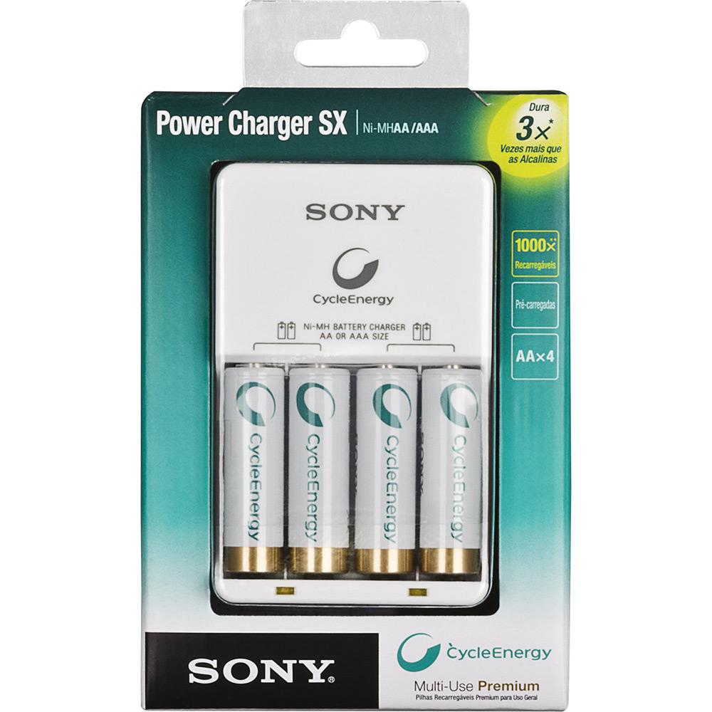 Carregador Sony Power Charger AA Cicle Energy com 4 Baterias Recarregáveis é bom? Vale a pena?