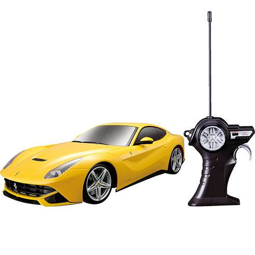 Carrinho Ferrari com Controle Remoto 1:14 F12 Berlinetta Amarelo - Maisto é bom? Vale a pena?
