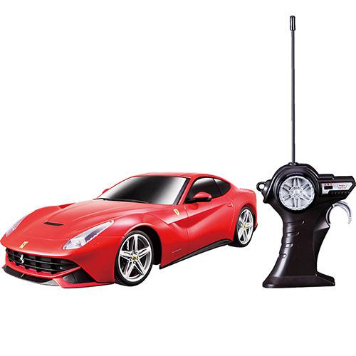 Carrinho Ferrari com Controle Remoto 1:14 F12 Berlinetta Vermelho - Maisto é bom? Vale a pena?