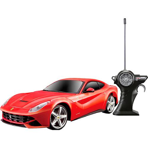 Carrinho Ferrari F12 com Controle Remoto 1:24 Berlinetta Vermelho - Maisto é bom? Vale a pena?