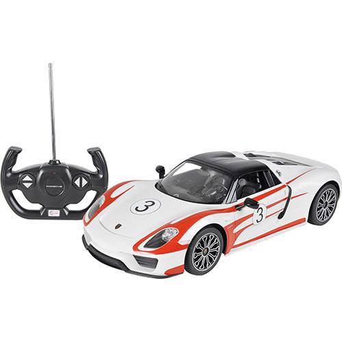 Carro com Controle Remoto Porsche 918 Spyder Escala 1:14 Branco - CKS é bom? Vale a pena?