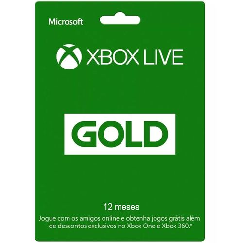 Cartão Código Microsoft Xbox Live 12 Meses Gold - Jogm0131 é bom? Vale a pena?