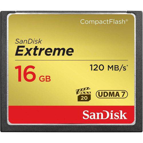 Cartão Compact Flash 16gb Sandisk Extreme de 120mb/S 800x é bom? Vale a pena?