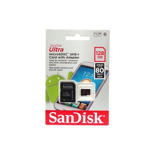 Cartão de Memória 128 Gb Sandisk Ultra Micro Sd Classe 10 80mb/s é bom? Vale a pena?