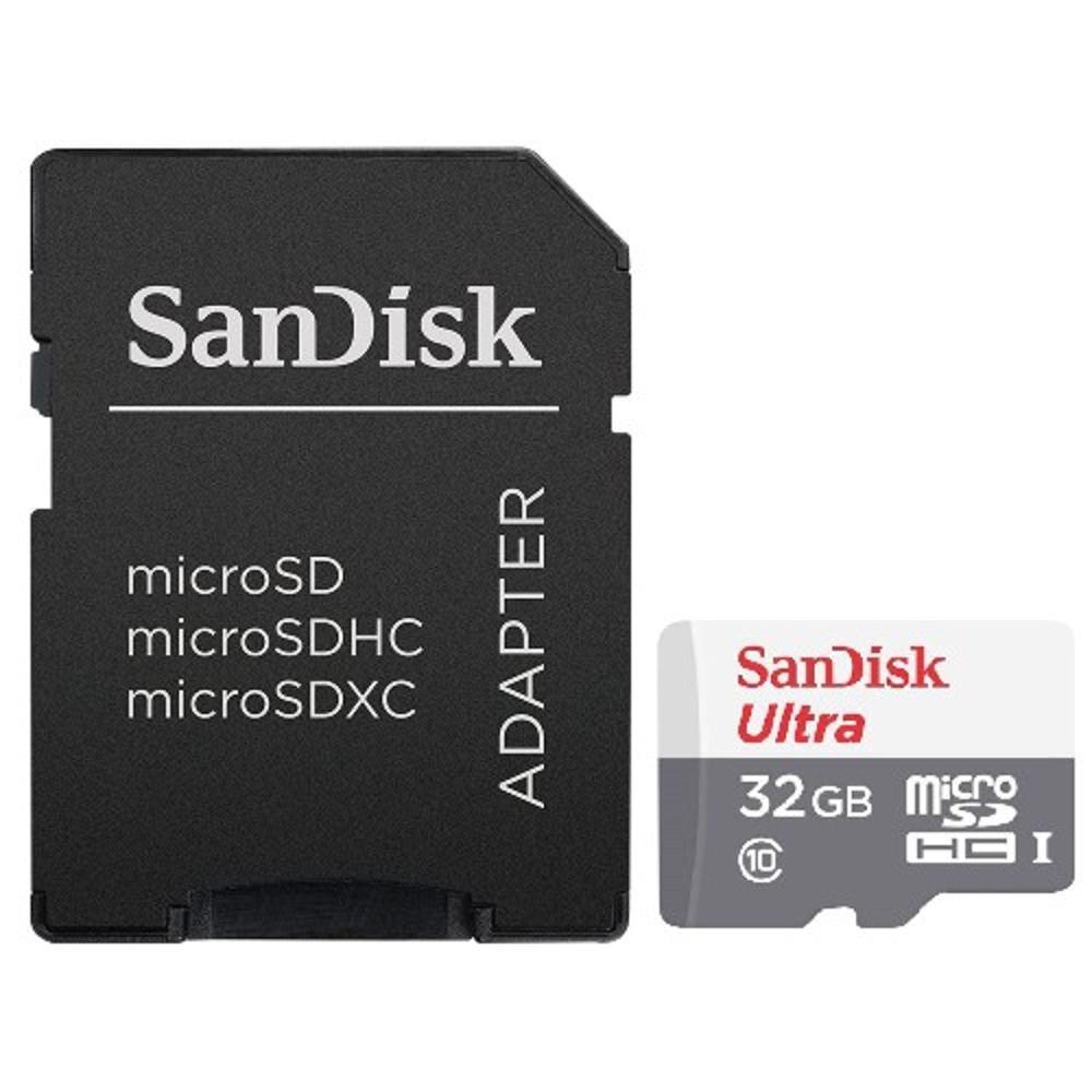 Cartão De Memória 32gb Microsdhc Uhs-I Ultra Classe 10 + Adaptador Sandisk (Sdsqunb-032g-Gn3ma) é bom? Vale a pena?