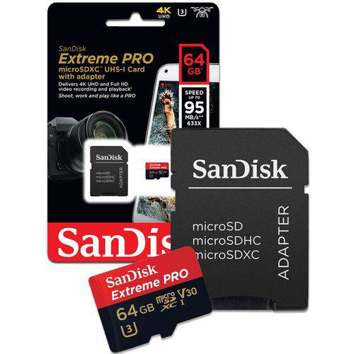 Cartão de Memoria 64gb Micro Sd Cl10 Extreme Pro 95mb/s Sdsqxxg-064g Sandisk Extreme é bom? Vale a pena?