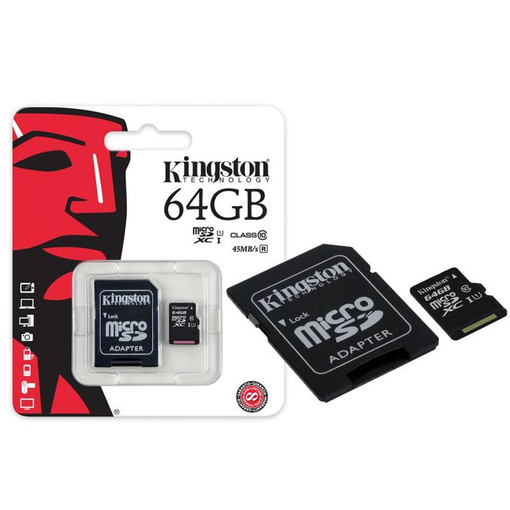 Cartao De Memoria Classe 10 Kingston Sdc10g2/64gb Micro Sdxc 64gb Com Adaptador Sd é bom? Vale a pena?