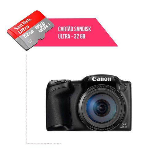 Cartão de Memória 32gb Ultra para Câmera Canon Powershot Sx400-Is é bom? Vale a pena?