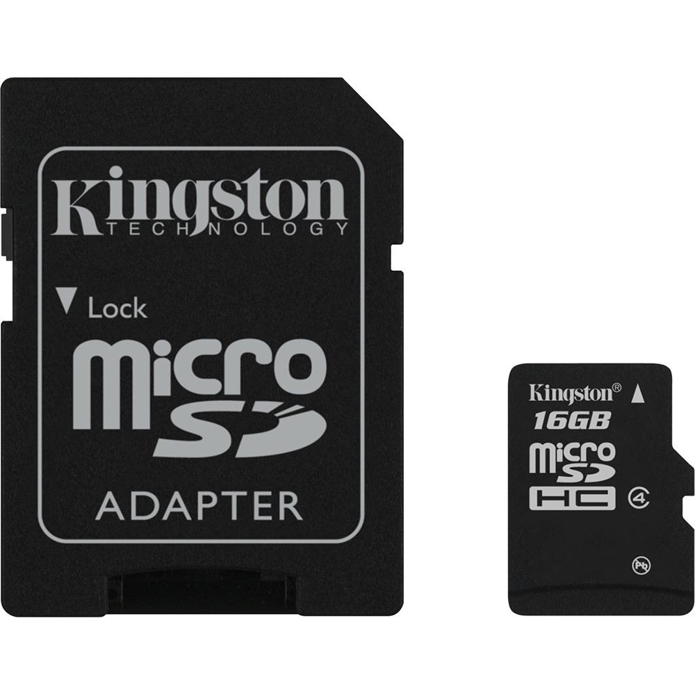 Cartão de Memória Kingston 16GB MicroSDHC com Adaptador SD (classe 4) é bom? Vale a pena?