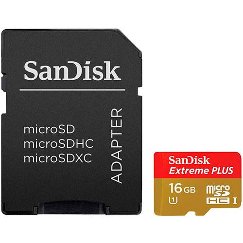 Cartão de Memória Micro SD 16GB SanDisk Extreme Plus 80/30MB/s + Adaptador é bom? Vale a pena?