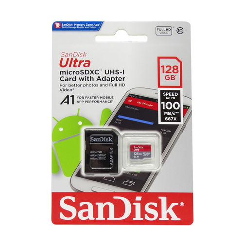 Cartâo de Memoria Sandisk Classe 10 Memo Micro 128gb 100mbs é bom? Vale a pena?
