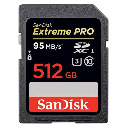 Cartão de Memória Sd 512gb 95mb/S Extreme Pro U3 Sdxc - Sandisk é bom? Vale a pena?