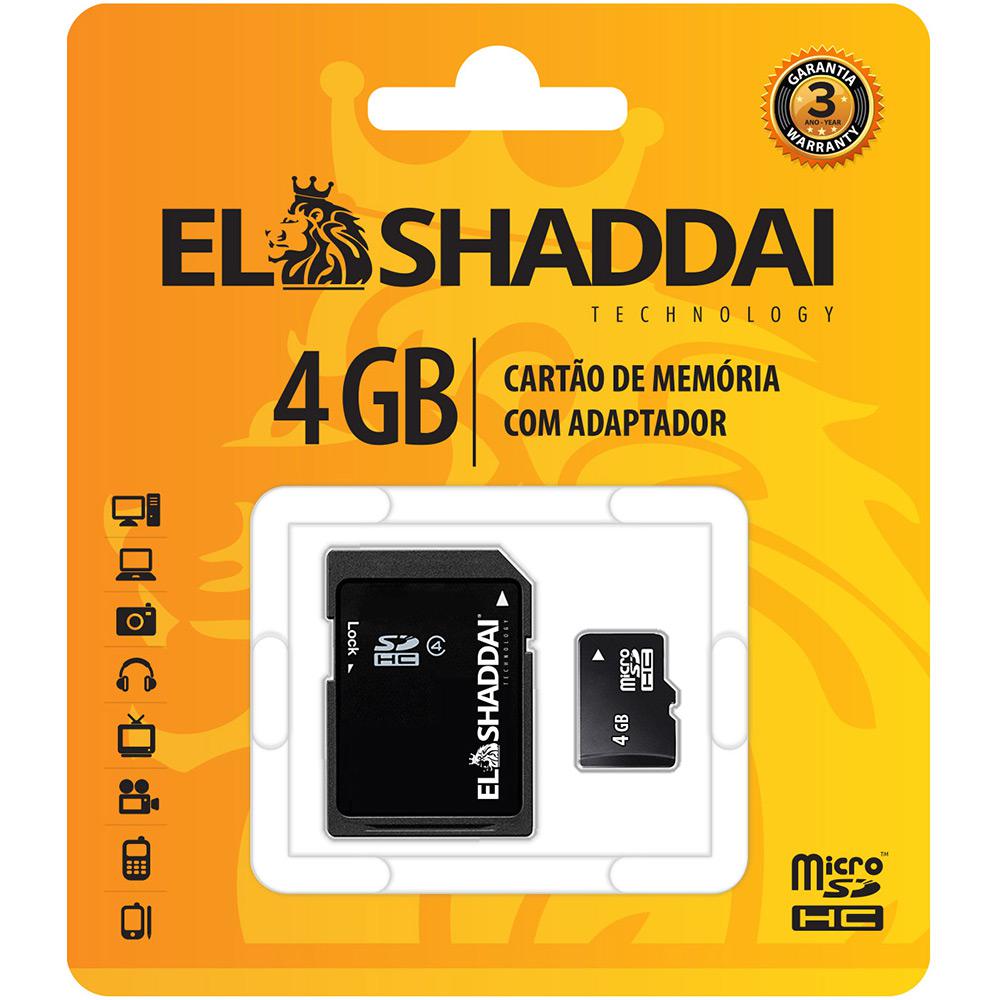 Cartão de Memória SD El Shaddai com Adaptador 4GB é bom? Vale a pena?