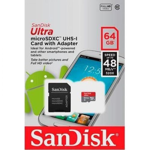 CARTÃO de Memoria Sd Micro 64GB C10 80MB/S Sandisk Ultra é bom? Vale a pena?