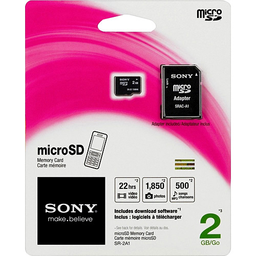 Cartão de Memória SD Micro 2GB C/ Adaptador Class 2 - Sony é bom? Vale a pena?