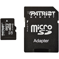 Cartão Memória Patriot 8Gb Micro SDHC com Adaptador Classe 4 é bom? Vale a pena?