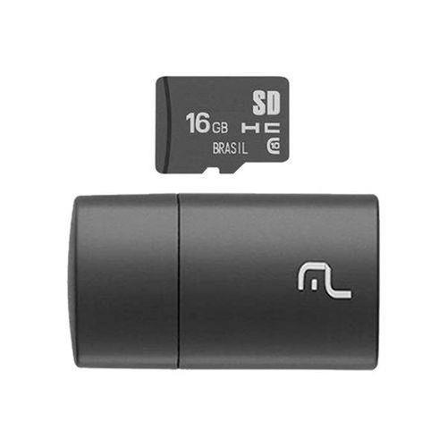 Cartão Micro Sd 16gb com Leitor USB Classe 4 - Mc162 - Multilaser é bom? Vale a pena?