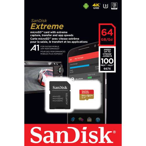 Cartão MicroSDXC Sandisk 64GB Classe 10 Extreme A1 100MB/s é bom? Vale a pena?