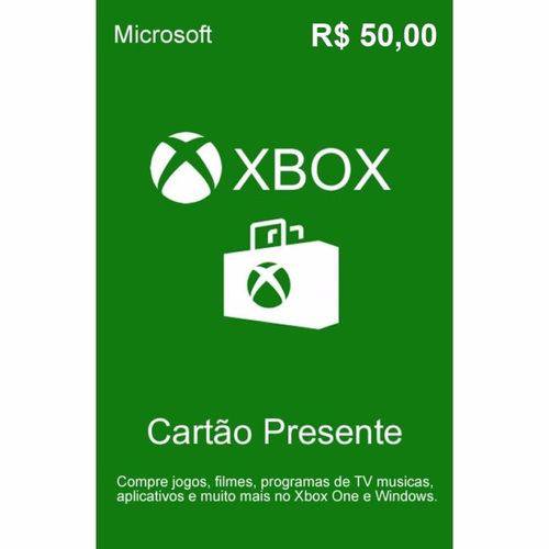 Cartão Presente Live Crédito R 50 - Xbox 360 e Xbox One é bom? Vale a pena?
