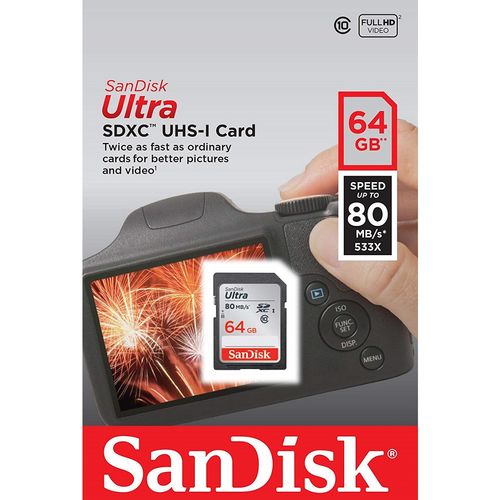 Cartão Sd Sdxc Ultra Sandisk 64gb 80mb/s Uhs-i é bom? Vale a pena?