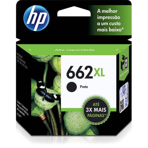 Cartucho HP 662 XL Original Preto Pt Black 8,5 Mls Novo Lacrado Clr P/ Impressora 2516 é bom? Vale a pena?