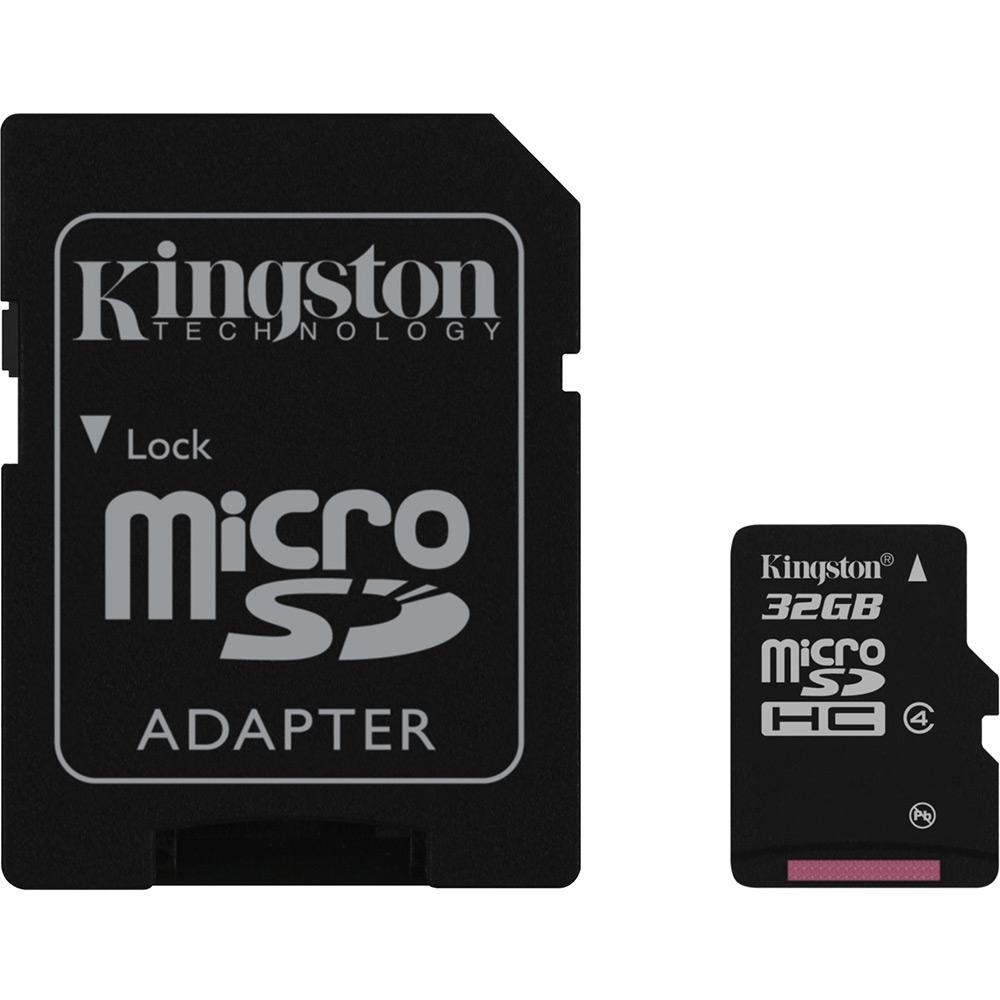 Cartão de Memória Kingston 32GB MicroSDHC com Adaptador SD (classe 4) é bom? Vale a pena?