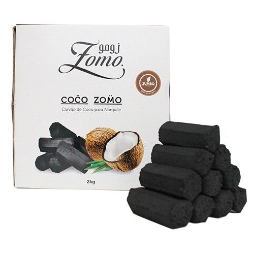 Carvão para Narguile Coco Zomo Jumbo 2KG é bom? Vale a pena?