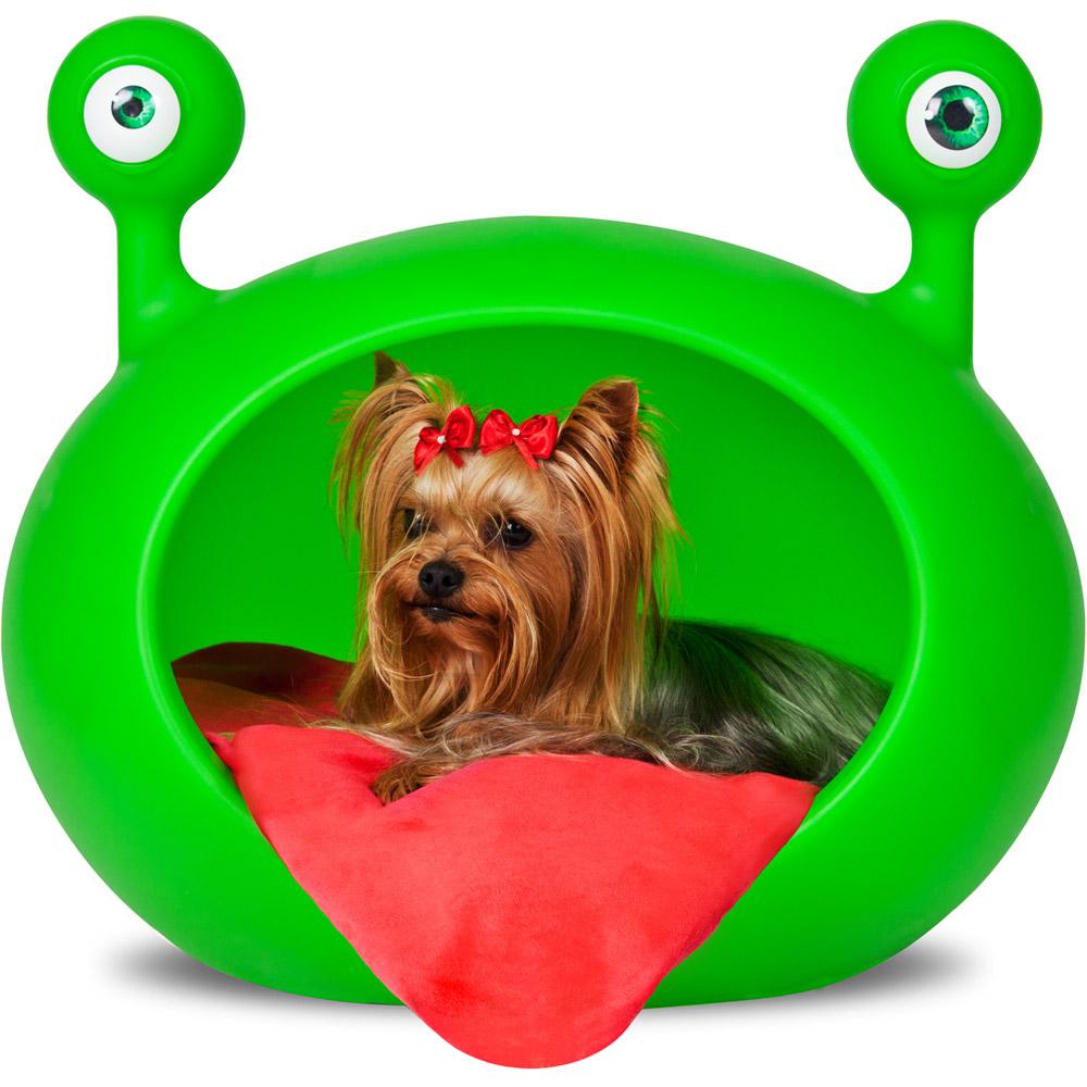 Casa p/ Cães Monster Cave Verde - Almofada Vermelha - Guisa Pet é bom? Vale a pena?