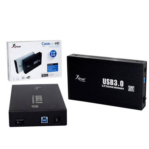 Case para HD Sata 3.5 USB 3.0 Externo Preto Kp-HD004 é bom? Vale a pena?