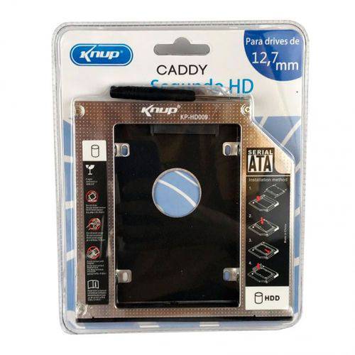Case Sata HD KP-HD009 CADDY 2.5 12.7mm Caddy DVD para Segundo HD ou Ssd é bom? Vale a pena?