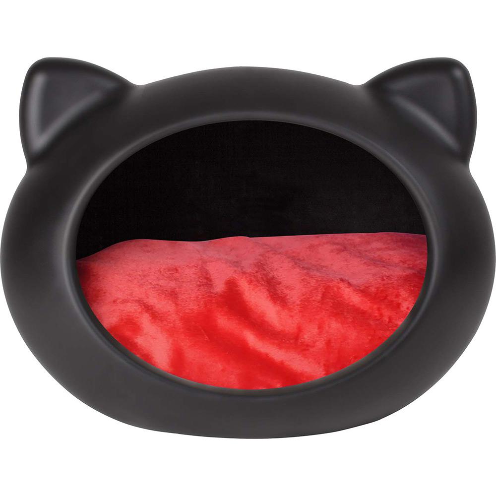 Casinha para Gatos Cave Preta com Almofada Vermelha - Guisa Pet é bom? Vale a pena?