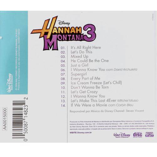 CD Hannah Montana 3 é bom? Vale a pena?