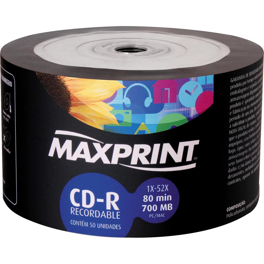CD-R Maxprint 700MB/80min 52x (Bulk c/ 50) é bom? Vale a pena?
