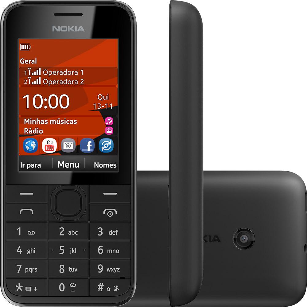 Celular Dual Chip Nokia 208 Desbloqueado Preto Câmera 1.3 MP 3G Memória Interna 256MB é bom? Vale a pena?